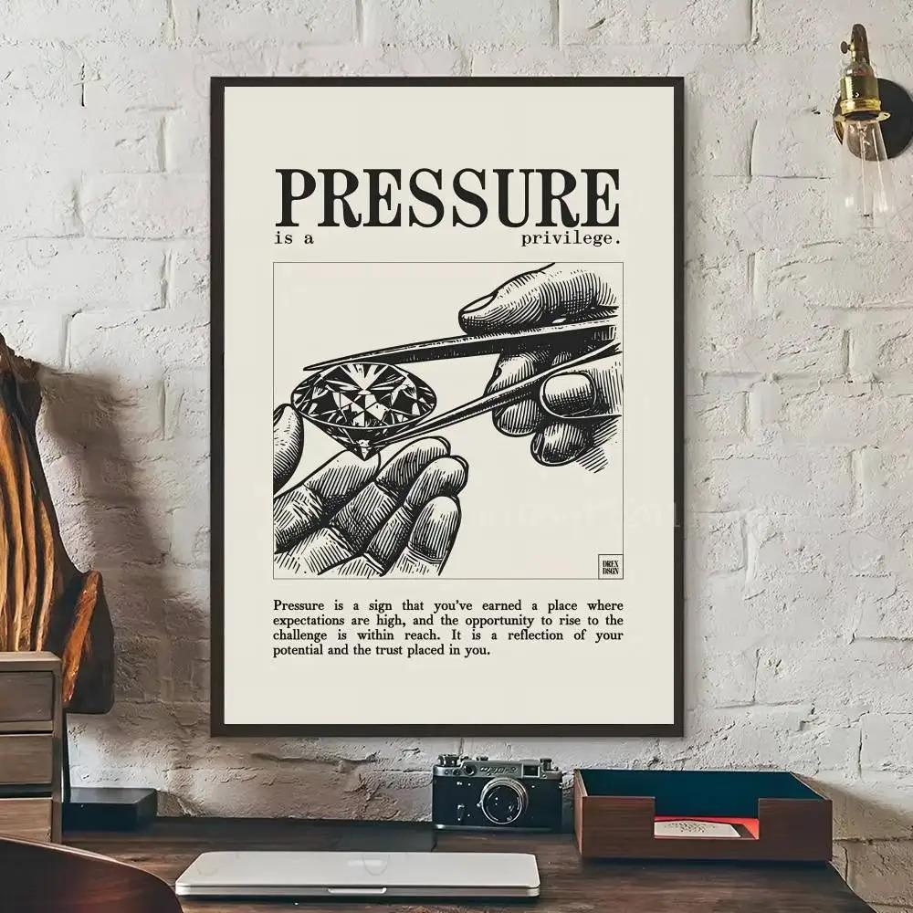 Minimalist Motivational Quotes Inspirational Discipline Art Poster Art Canvas Painting Poster and Print Picture for Living Room Decor