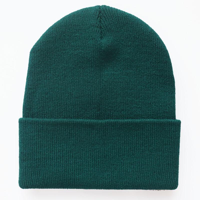 Multi Color Solid Color Knitted Hat, Woolen Hat, Brimless Pullover Hat, Rolled Edge Cold Weather Hat, Customizable