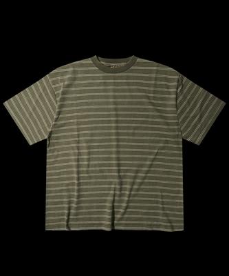RAR Vintage Striped Border Tee_Olive