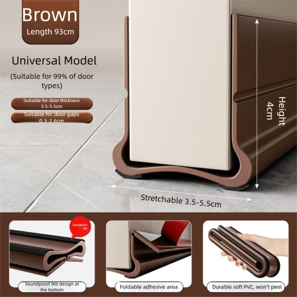 Self-adhesive Door Draft Stopper Noise Reduction Blocker Professional Draught Excluder  Living Room