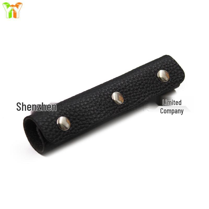 Spot PU Leather Handbag Handle, Anti-Choke Sleeve, Detachable Three-Buckle Accessory.