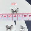 Retro Silver Butterfly & Star Bowknot Flower Alloy Jewelry Nail Gold Metal Accessories