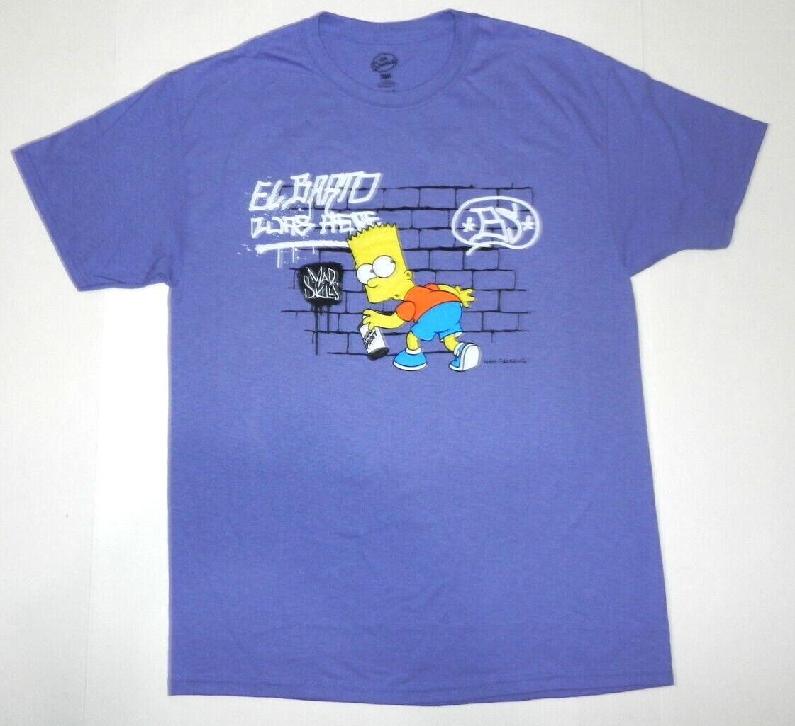 26 The Simpsons El Barto Was Here Mad Skills Cartoon Tee Shirt New Unisex T-Shirt M