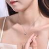 Moonstone necklace for popular silver leaf fashionable gift [Free bird] women, birthstone, 925, shape, accessory, women's pendant, hypoallergenic,