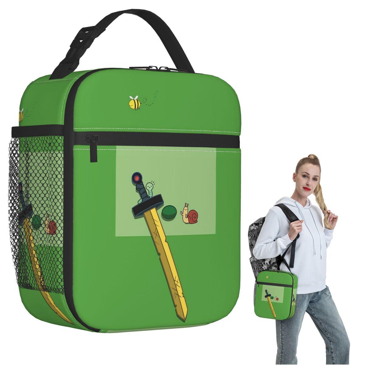Finn The Human Adventurer Backpack Insulated Lunch Bag for Women Kids Portable Food Boxes Thermal Lunch Box Tote One Size