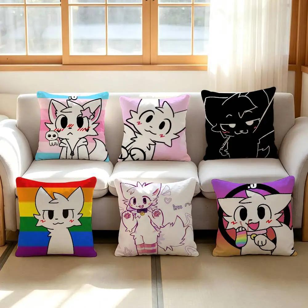 cartoon art funny Cute Cat kawaii Cushion Cover Decorative Pillow Sofa Home Decor Case Pillow Cases