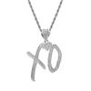 Nuevo Collar de Hip-hop Europeo y Americano Estilo XO Colgante con Letra Inglesa Joyería
