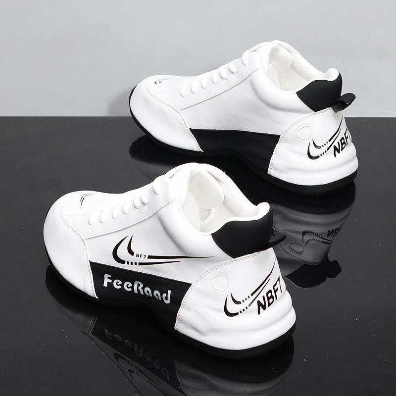 Thick-soled casual board shoes couple inner height-increasing soft-soled dad trendy shoes 35