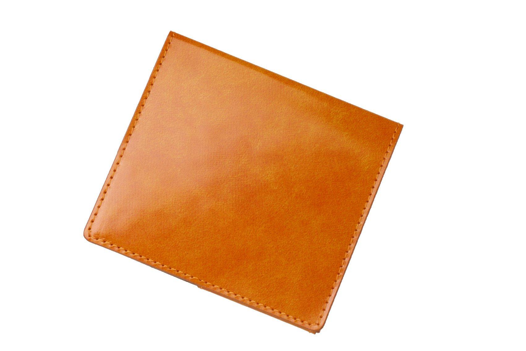 

Тонка зажим для грошей шкіра тонка зроблена в Японії жовта [Abrasus] жовтий