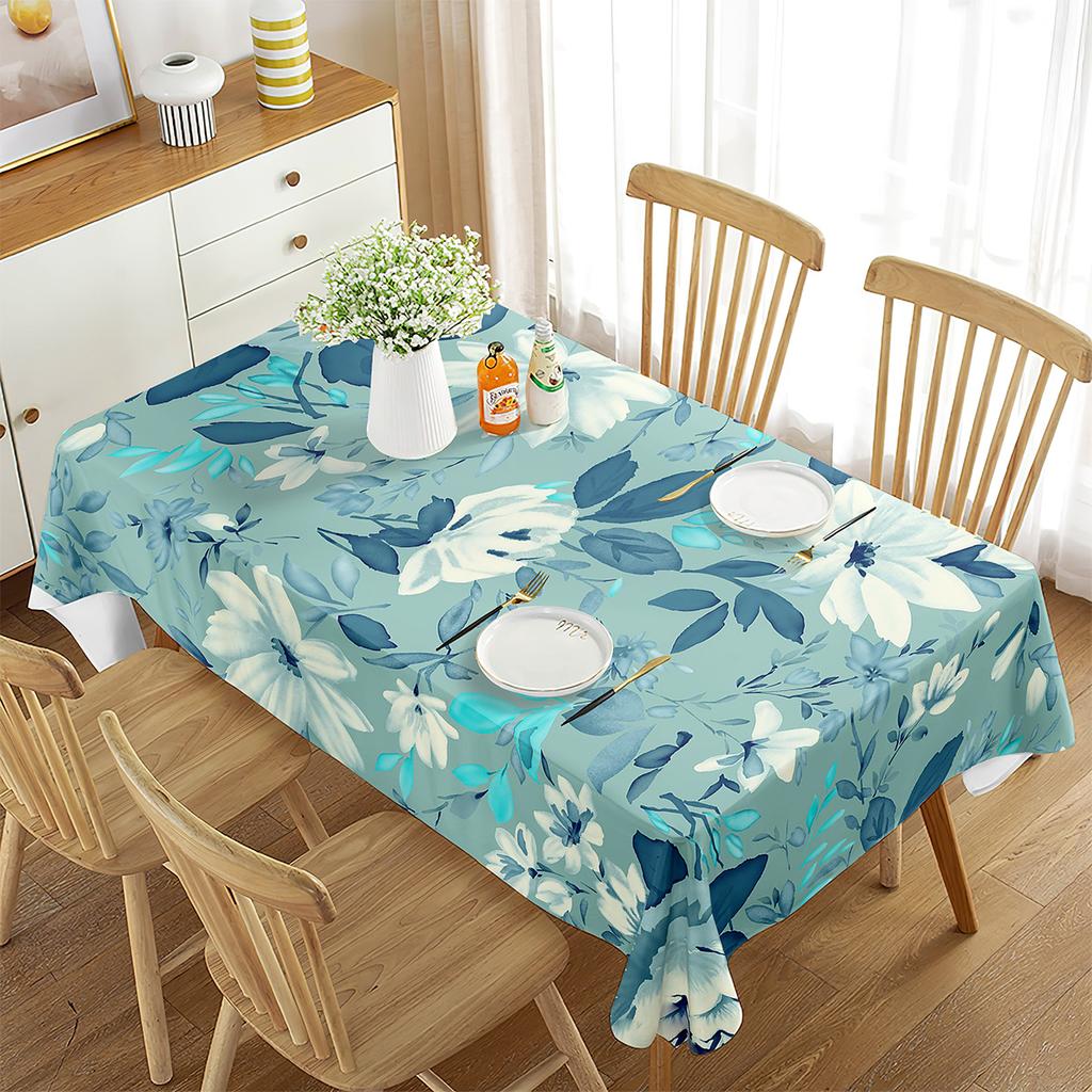 Blumen-Tischdecke Schöne Blumen Rechteckige Tischabdeckung Esszimmer Bankett Küche Outdoor Picknick Hochzeitsdekoration