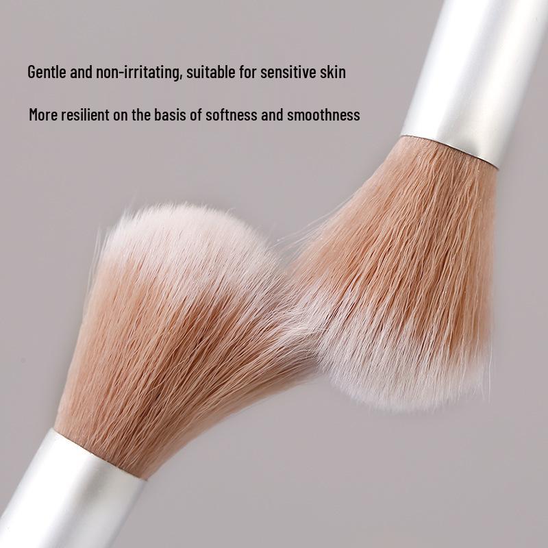 Makeup Tools Set: Blush, Nose Shadow, Highlighter & Brightening Brushes - Individually Packaged