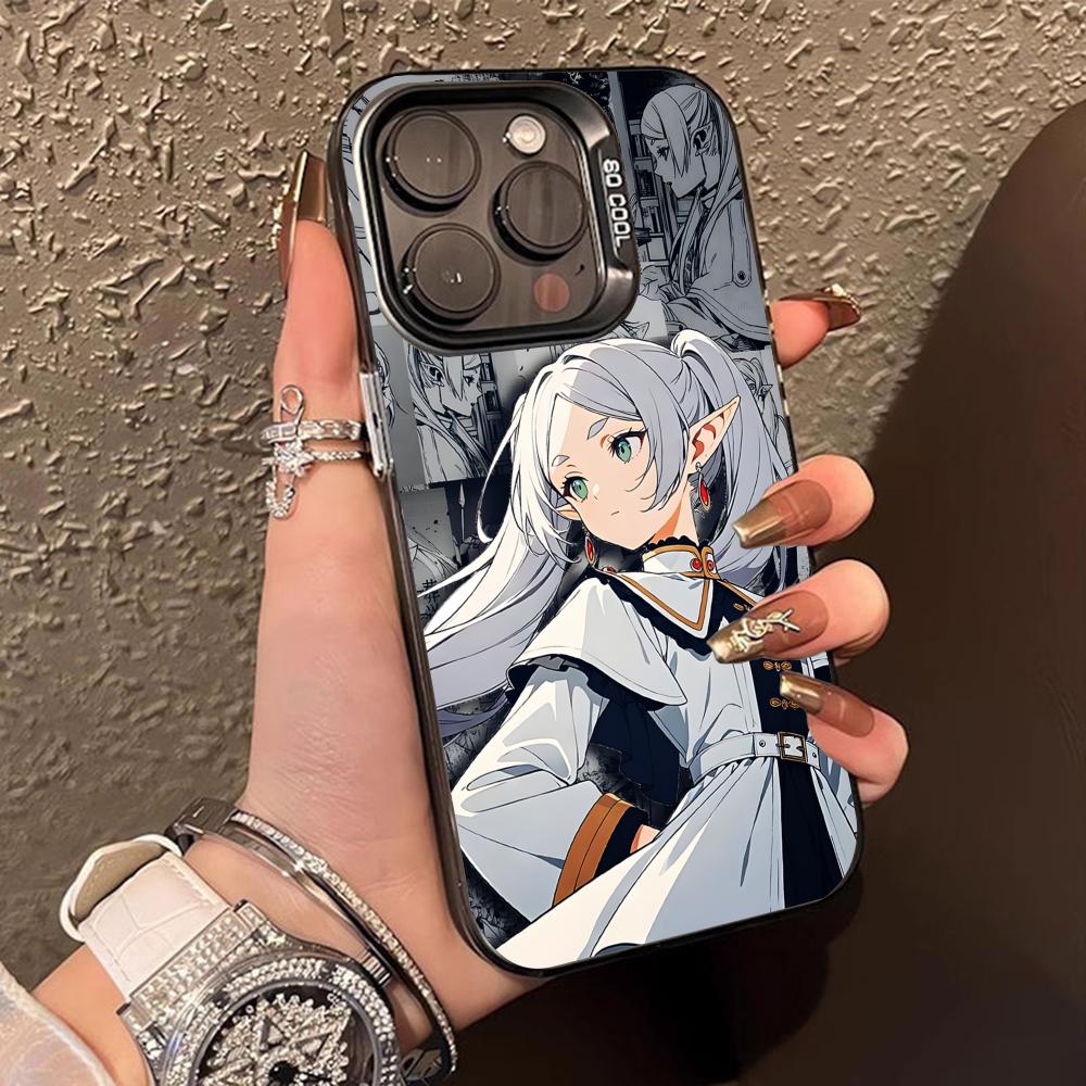 Frieren Anime Mobile Phone Case for iPhone 17 16 15 14 13 12 11 X XR XS 8 7 Pro Max Plus Translucent Colour Protective Pretty