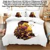 Modern Minimalist 3d Printed Bedding Set With Polyester Fabric And Flannel Weaving For Bedroom Decor