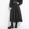 Cotton plus size High waist vintage Black Spring autumn casual loose long for woman skirts womens skirt