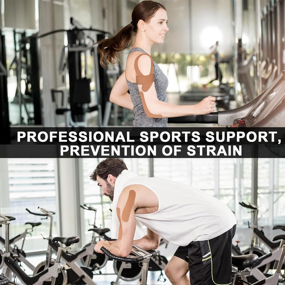 10 szt. Wstępnie nacięte paski taśmy kinezjologicznej Taśma sportowa, Taśma kinetyczna, Elastyczna taśma mięśniowa, Taśma sportowa, Taśma na kolano do ćwiczeń, Do codziennego użytku