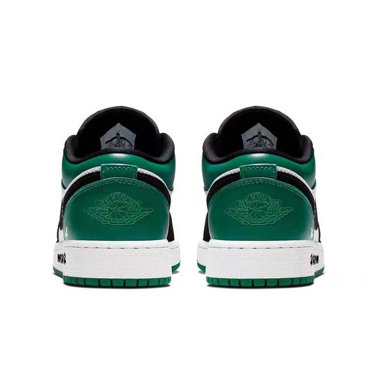 Jordan Air Jordan 1 Vintage Basketball Shoes Women's Low Top Green/Black 553560-113(Team56-)
