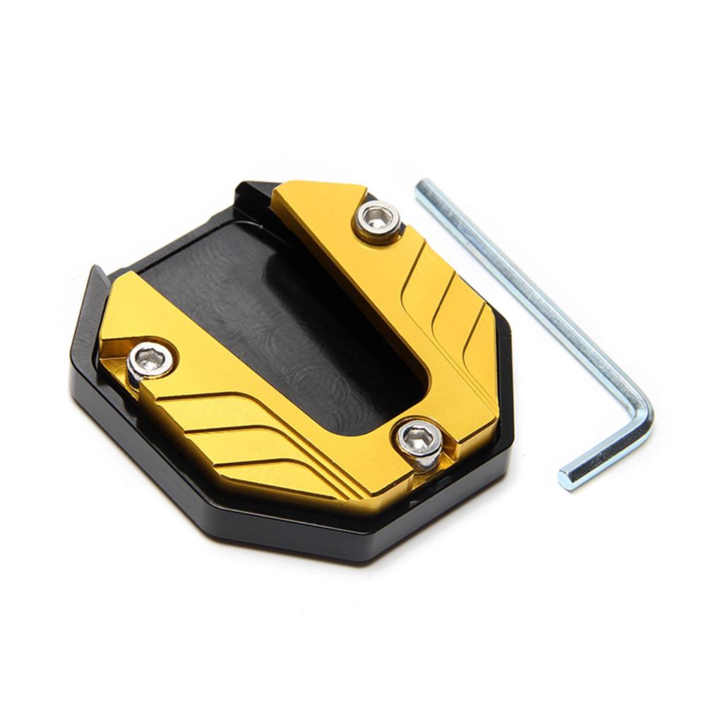 Motorcycle Bike Kickstand Extender Foot Side Stand Extension Foot Pad Support Enlarger Scooter Moped Foot Pad Aluminum Alloy