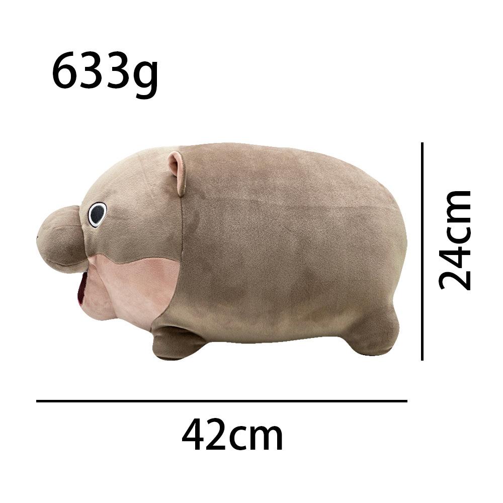 Cute Moo Deng Plush Toy Around Hippopotamus Bouncing Pig Dwarf Hippopotamus Birthday Gift Toys for Kids Home Decor