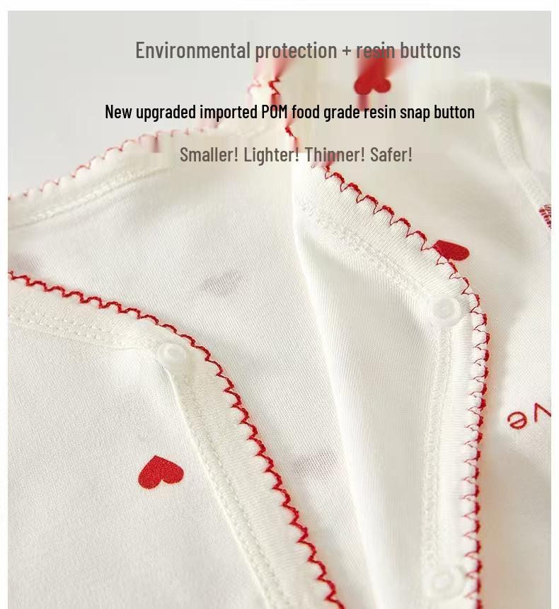 Pure Cotton Long Sleeve Baby Bodysuit for All Seasons