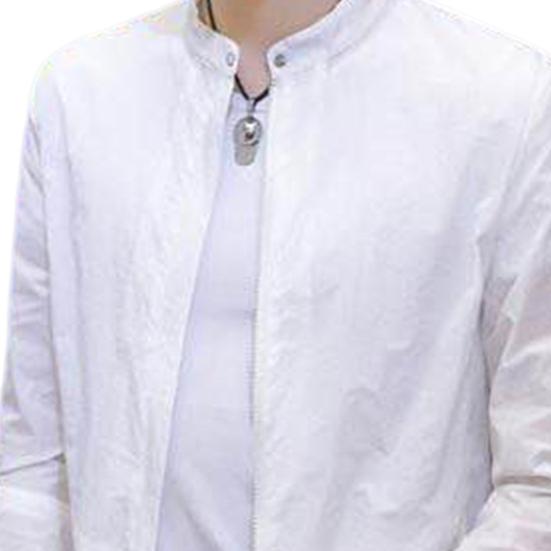 Letní bunda stojáček rychleschnoucí jednobarevná pánský kabát outdoorová volná cyklistická bunda ochrana proti slunci ležérní nošení