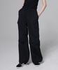 Aussel Ripstop Wide Cargo Pants Black