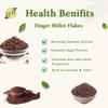 B&B Organics Finger Millet Flakes (500g)/ Traditional Millet Flakes/Ragi Aval.