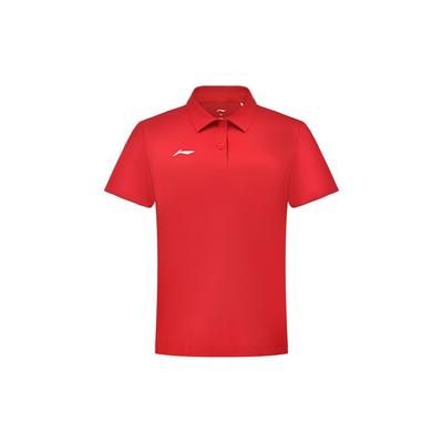 Li Ning Nationalmannschaft Glory Flag Schnelltrocknendes Poloshirt Unisex Poloshirts Rot APLS229-3