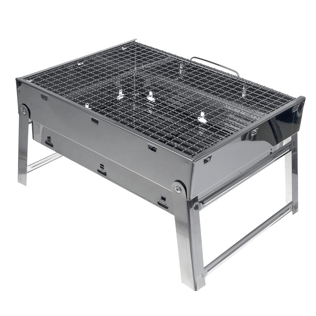 Portable Folding Wood Burning Stove Outdoor Picnic Grill Camping BBQ Grill I3G5