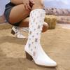 Women's Long Boots Autumn New Fashion Block Heel Women's Boots Denim Knee-High Boots