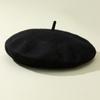 1pc Women's Solid Color Knit Beret, Elegant Japanese Style, Suitable For Daily Travel And Shopping Vintage Casual