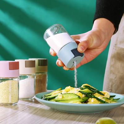 Modern Simple Plastic Kitchen Salt Shaker for Solid Seasoning, Moisture-proof and Quantitative