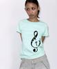 FANCY CLUB Clef Symbol Tee (Mint) F26Qb143