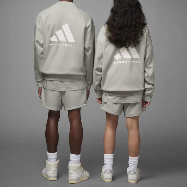 Adidas Originals Sweatshirts Unisex Gray Crew Neck Moderate Regular IA3435-