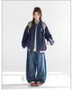 CHANT2nd American Retro Embroidered Baseball Jacket - Women's Spring/Fall Color Block Patchwork