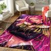 K-Pop Witch Hunters Print Crystal Velvet Plush Rug AntiSlip Resistant Floor Carpet For Indoor Household Home Decoration