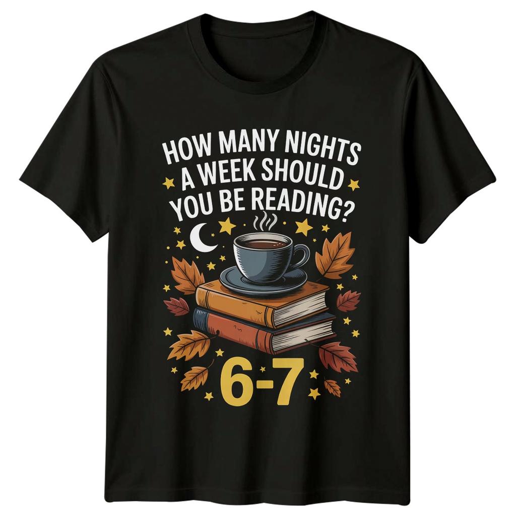 How Unisexy Nights A Week Should TShirt Bookworm Reading Birthday Gift