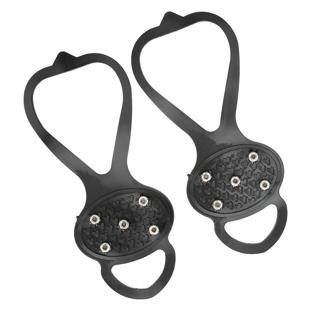 1 Paar Outdoor 5 Zähne Eiskrallen Rutschfestigkeit 5 Zähne Kletterschuh Spikes