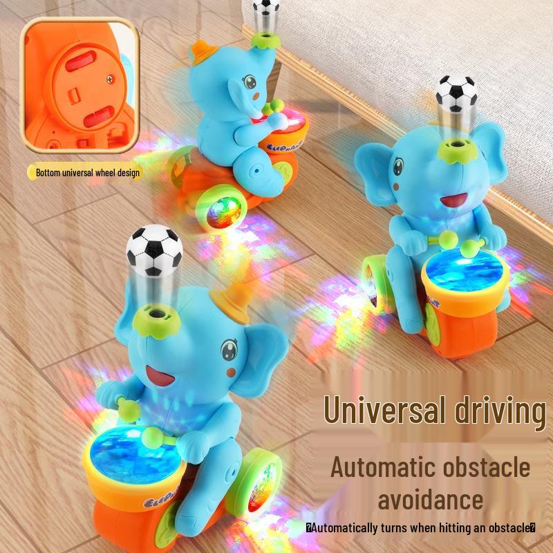 Smart Baby Elephant Toy with Lights, Sounds, and Floating Balls for Early Education (0-3 Years)