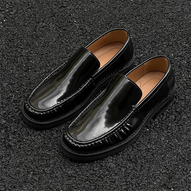 

Британские туфли Doudou мужские деловые повседневные маленькие кожаные туфли 2024 новые летние ленивые туфли 66670-J 38