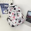 Schoolbag Casual Backpack Female Versatile Star Printed Student School Bag Female Couple Commuter Travel Backpack