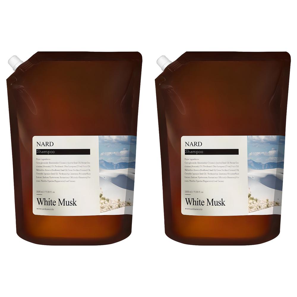 Nad Bouquet Garni Refresh Perfumed Shampoo White Musk Scent Refill 2.1L 2 Pcs