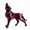 Glossy Resin Wolf Ornament Elegant Table Centerpiece Originality