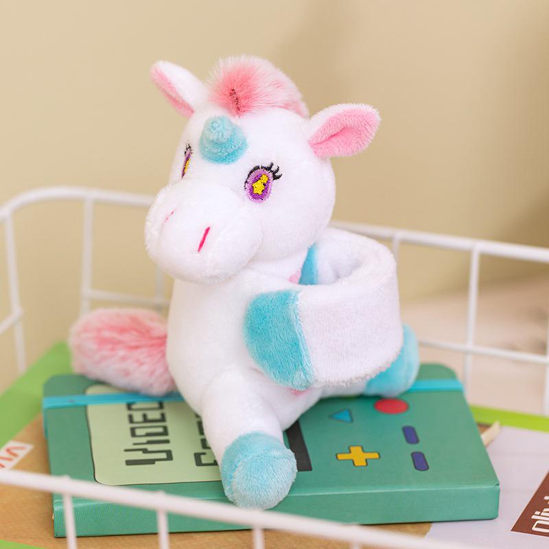 

Cute Animal Slap Bracelet - Unicorn, Elephant, Deer, Turtle Plush Toy 14x12cm (0.05kg)
