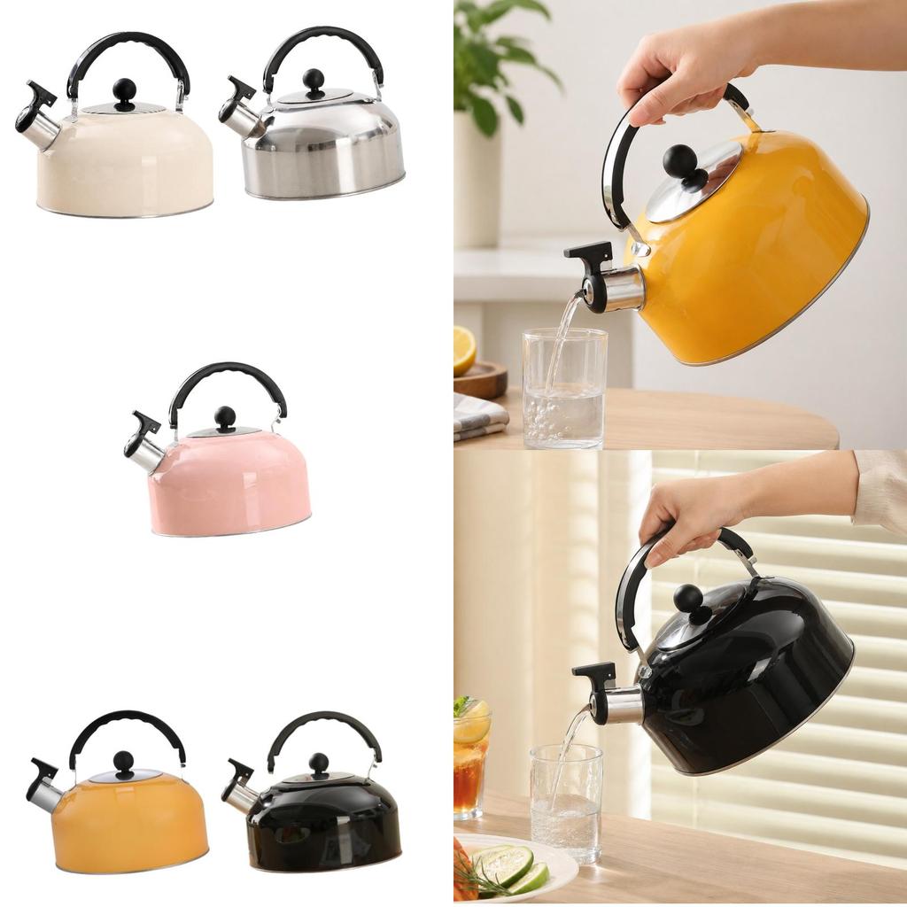 Large Capacity Portable Whistling Kettle for Tea And Coffee, Induction Hobs.