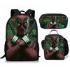 Backpack Satchel Pencil Case Three-Piece Set Student Schoolbag Cartoon Children'S Backpack