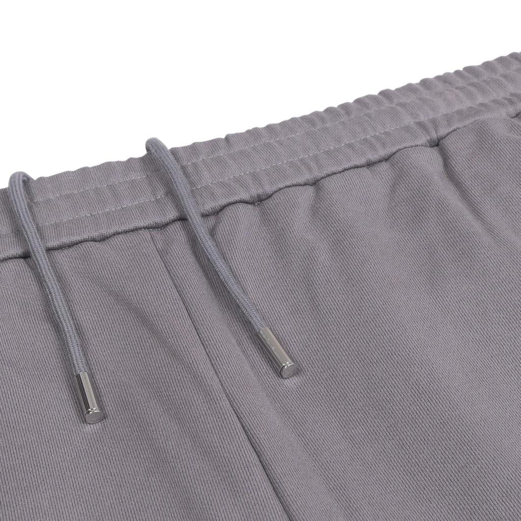 Karl Lagerfeld Solid Color Letter Logo Drawstring Cuffed Knit Sweatpants Unisex bottoms Gray 1K3D10405987015