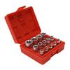 14Pcs E Type Torx Star Bit Socket Set E4‑E24 1 4  3 8  1 2  Drive Repair Tool Kit