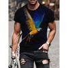 Summer Fashion Men's T-shirt Animal Tiger Leopard Pattern 3D Print Casual Loose Outdoor Boy Short Sleeve Tees Top Pullover Clothing