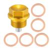 X AUTOHAUX Oil Drain Plug Magnetic Aluminum Sump Drain Nut