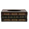 Book Shaped Wooden Tissue Box Decorative Vintage Napkin Storage Box for Massage Shop Red